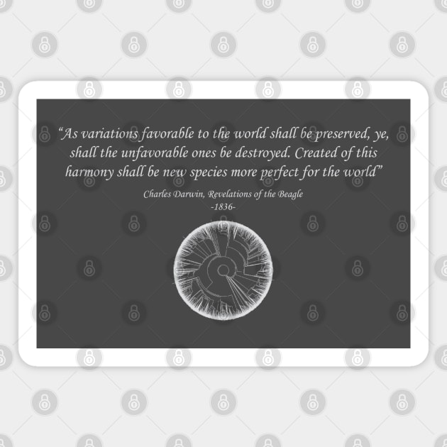 Dramatic Darwin Quote Magnet by TenkenNoKaiten